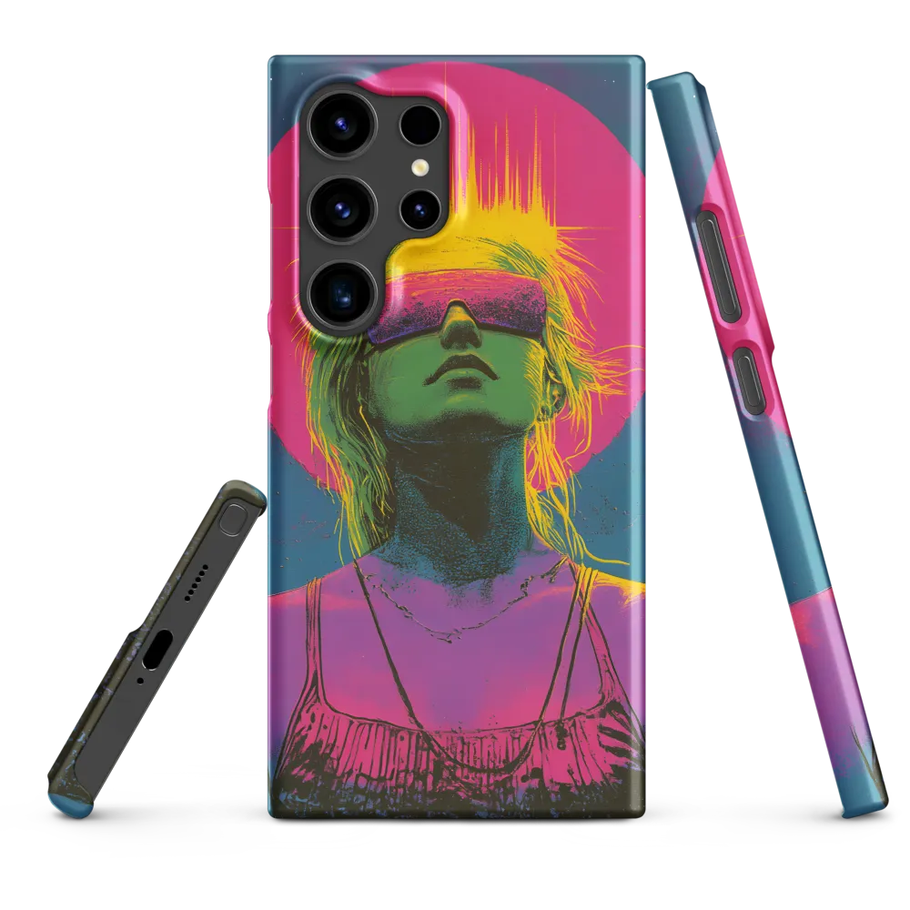 Neon Dreams: Portrait of a Modern Muse | Phone Case |  S24 Ultra | Snap Case | Matte