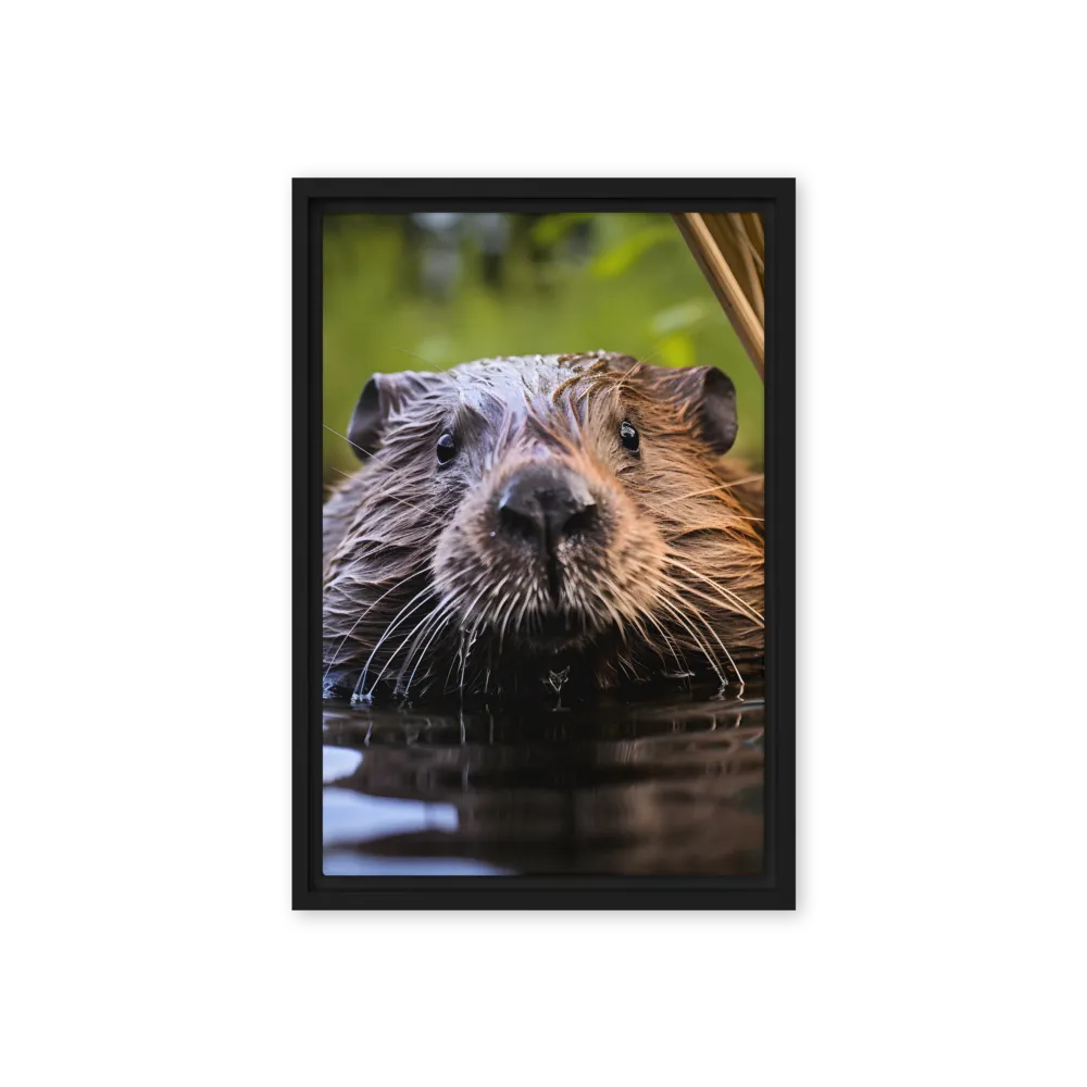 Emergence of the Beaver | Canvas with Black Frame | 12″×18″