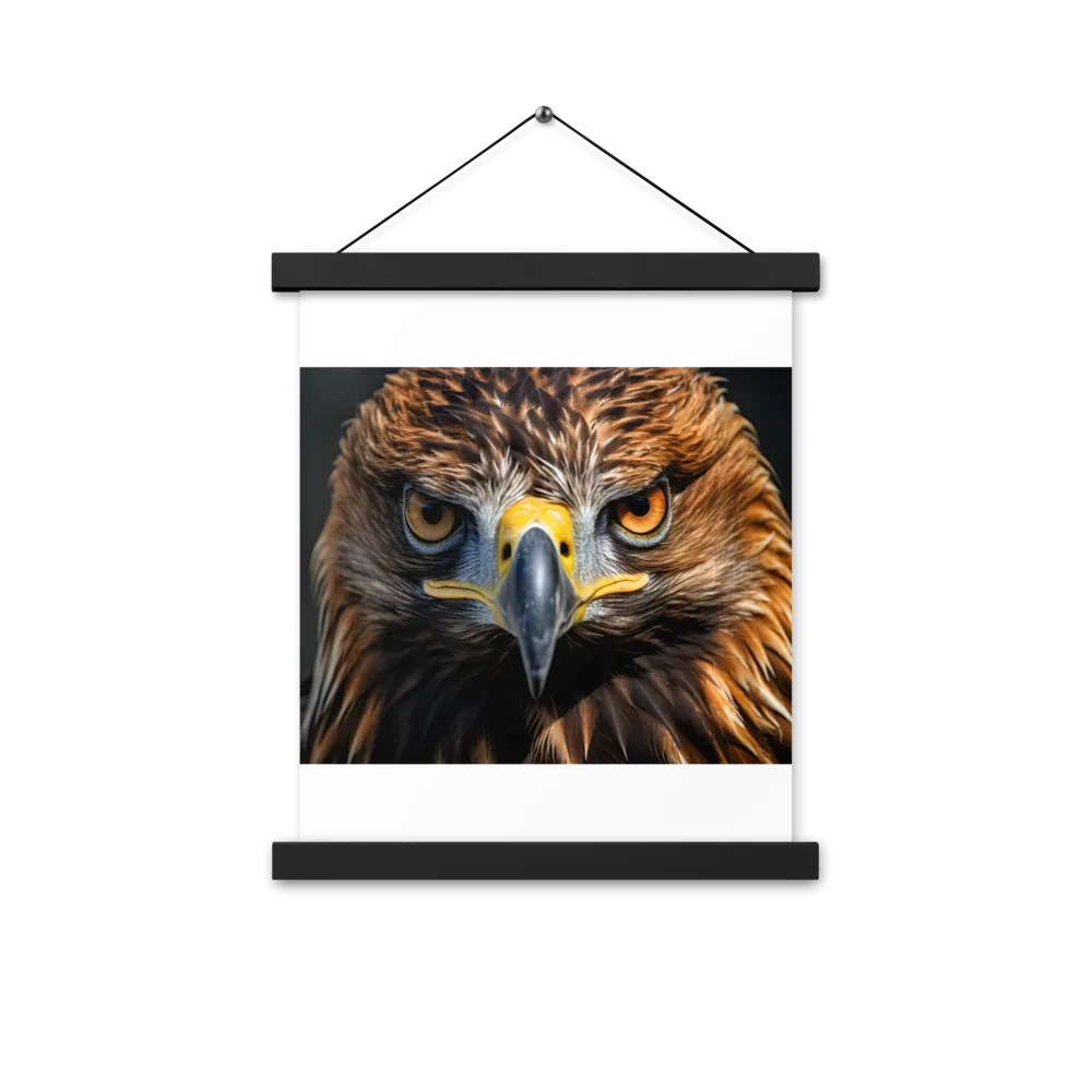 The Intensity of the Eagle | Poster With Black Wood Hanger | 11″×14″