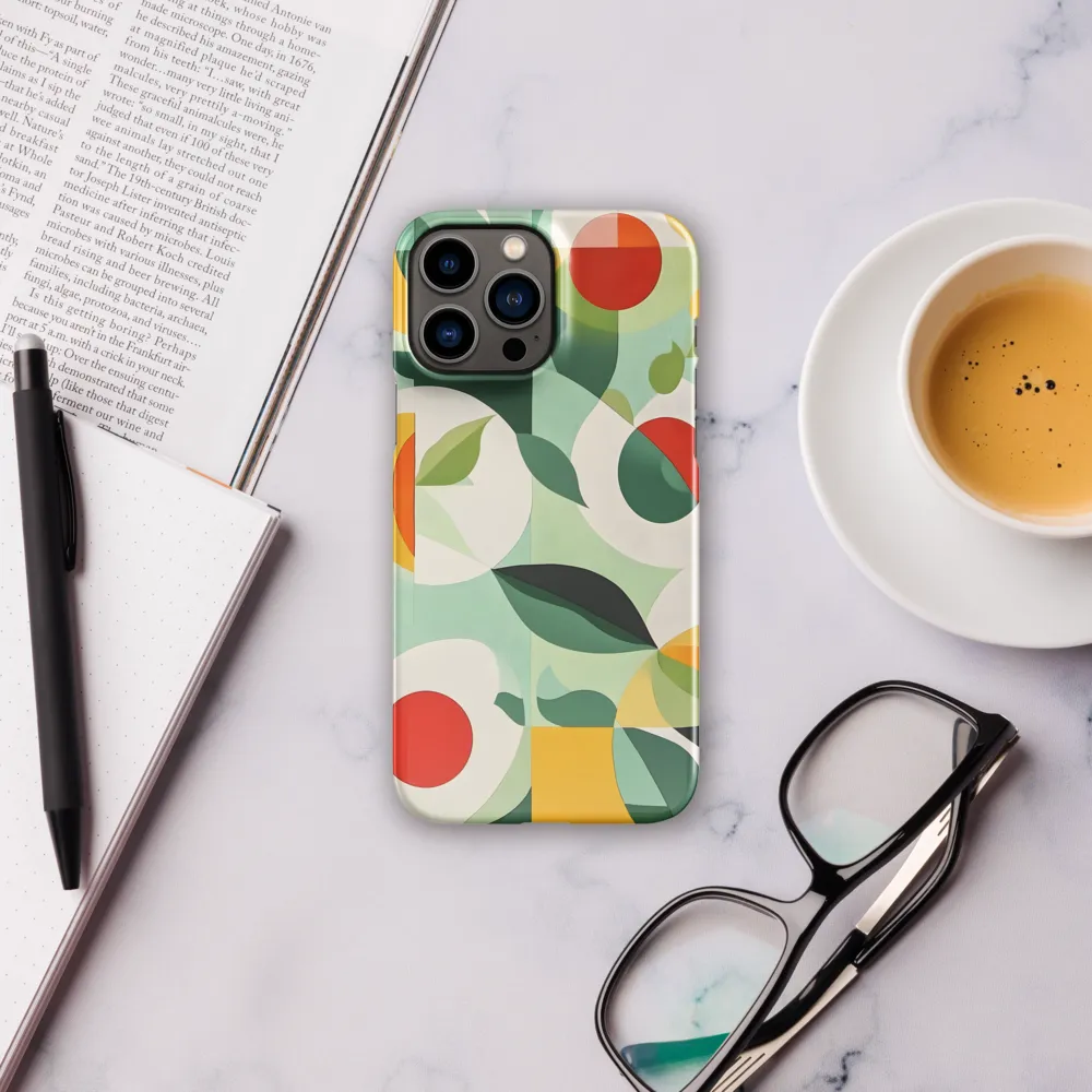 Harmony in Shapes: A Playful Abstract Design | Phone Case |  13 Pro Max | Snap Case | Glossy