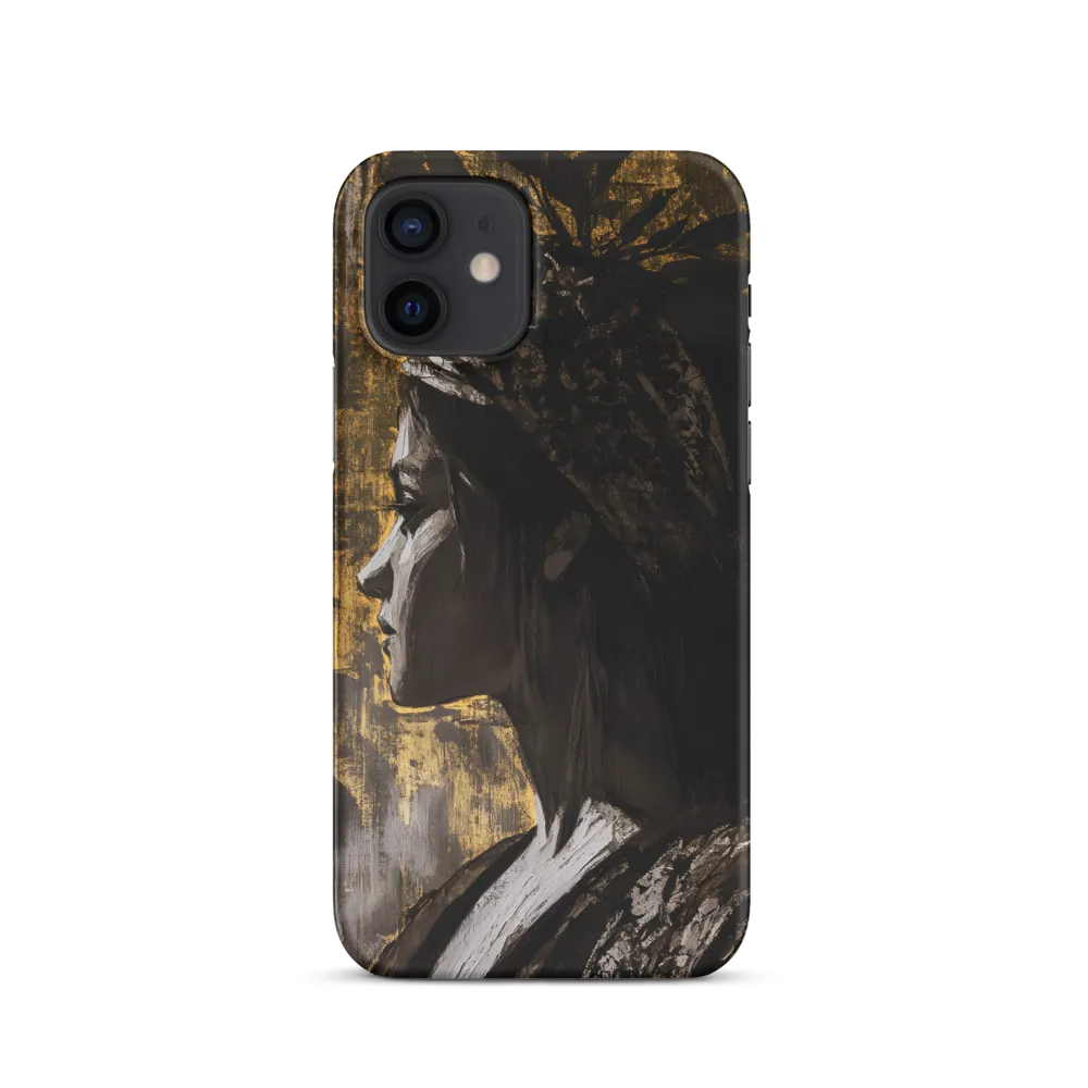 Golden Elegance: A Modern Profile Portrait