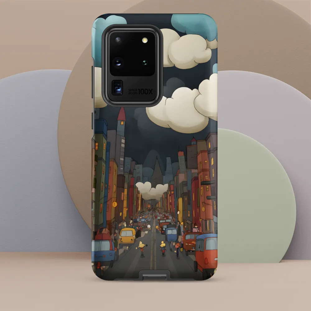 Urban Symphony: A City Awakens at Dusk | Phone Case |  S20 Ultra | Tough Case | Matte