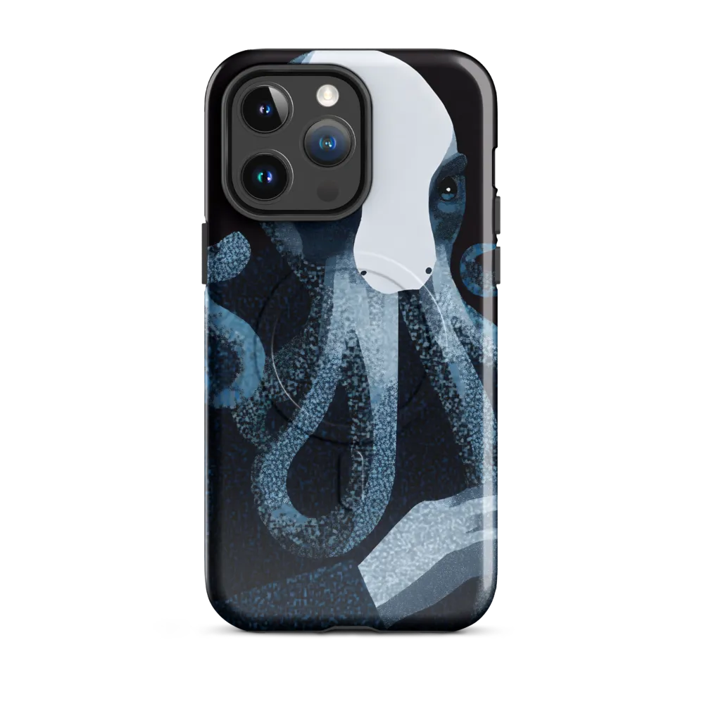 Octopoid Portrait in Blue and White