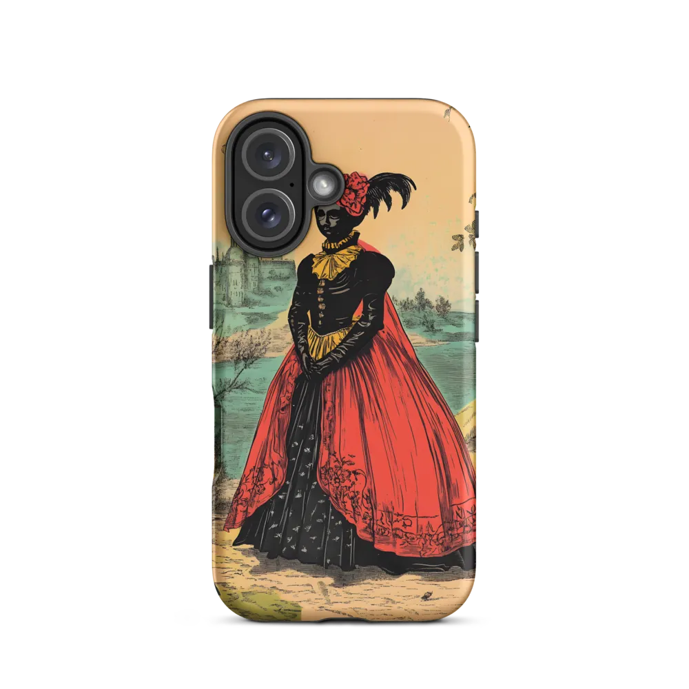 Elegance in Red and Gold | Phone Case