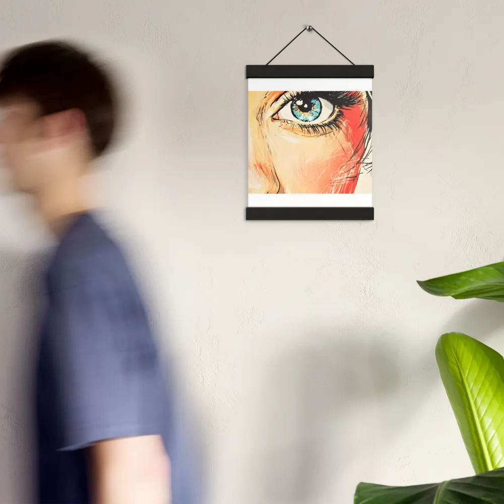 Gaze of Emotion | Poster With Black Wood Hanger | 8″×10″