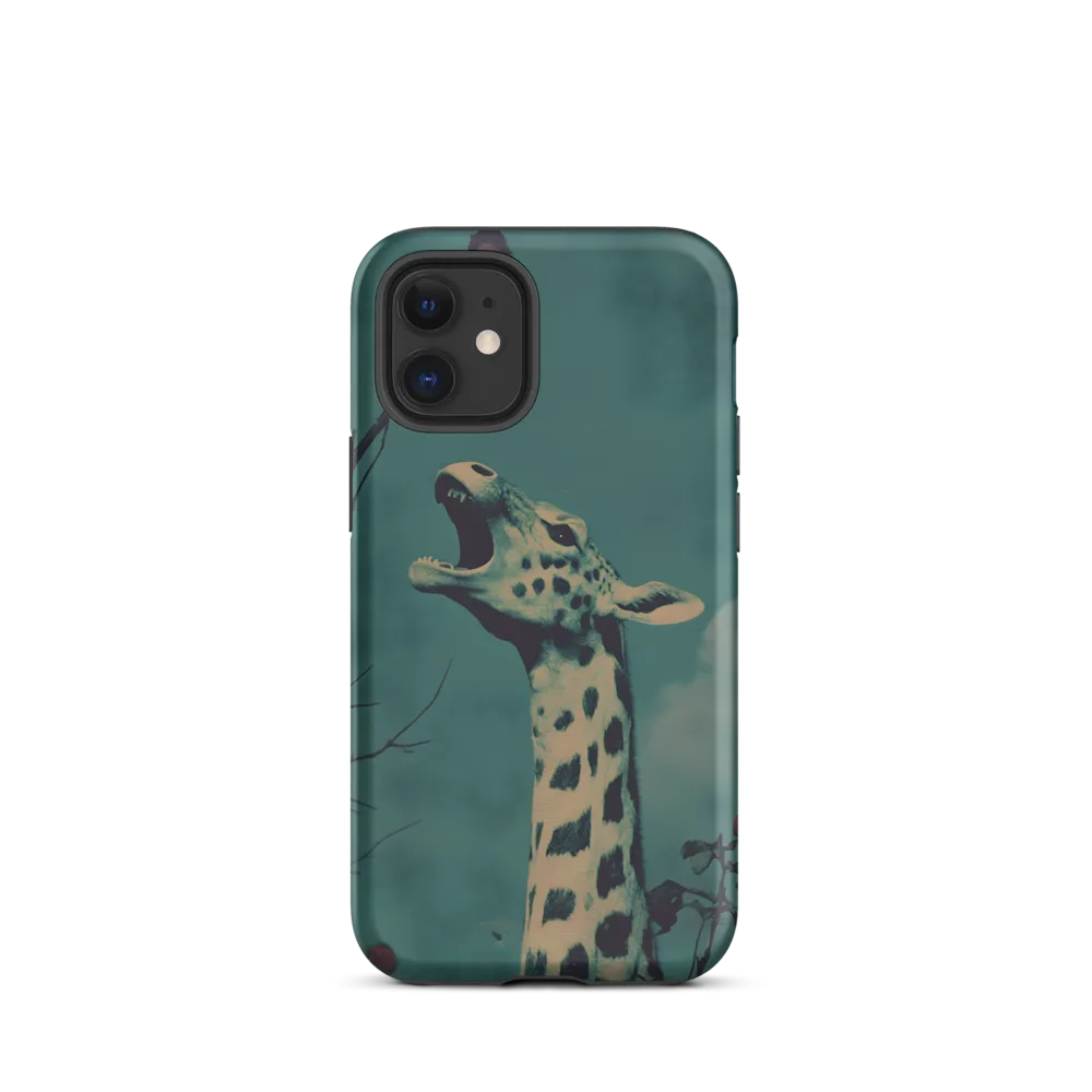 Whispers of the Tall: A Surreal Giraffe Encounter | Phone Case |  12 mini | Tough Case | Matte