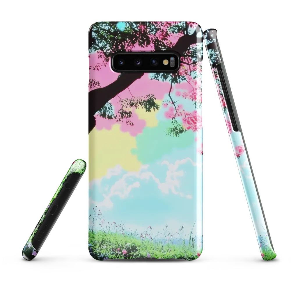 Pastel Dreams: A Surreal Tree Landscape | Phone Case |  S10 Plus | Snap Case | Glossy