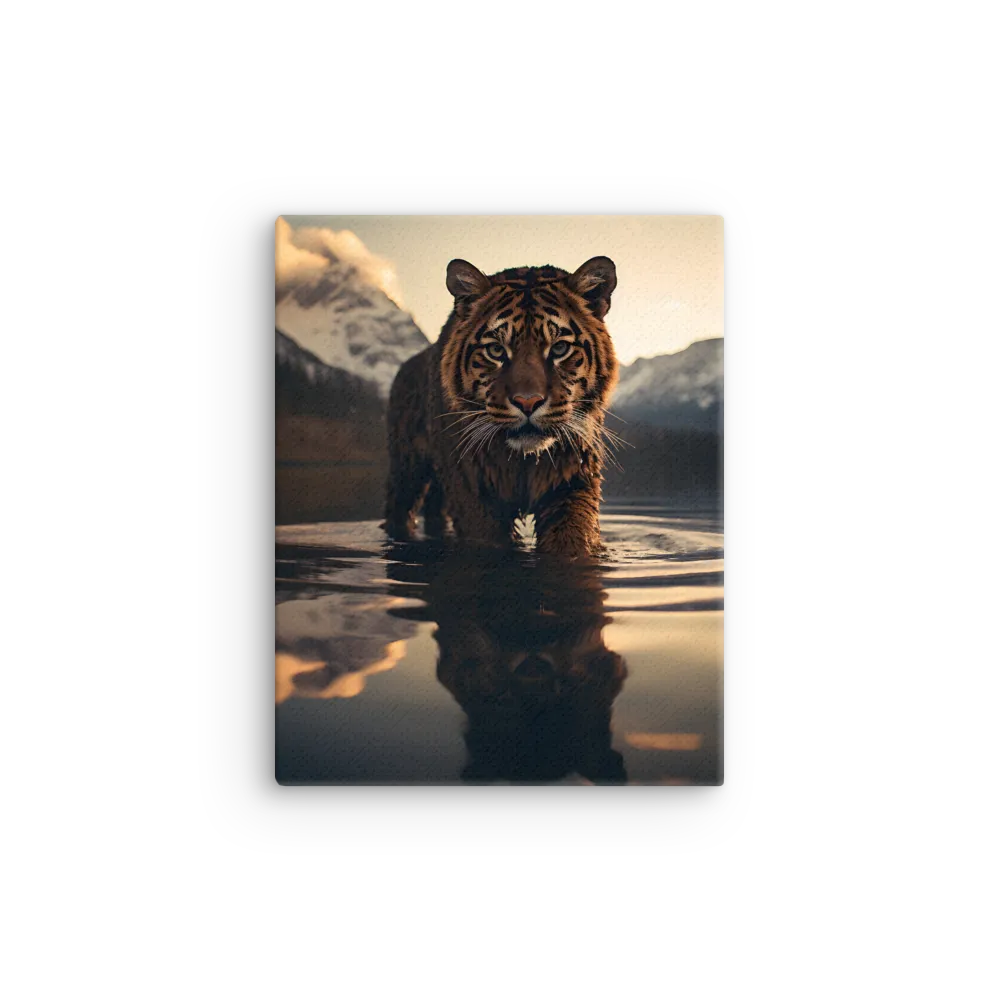 Majestic Reflection: The Tiger's Domain