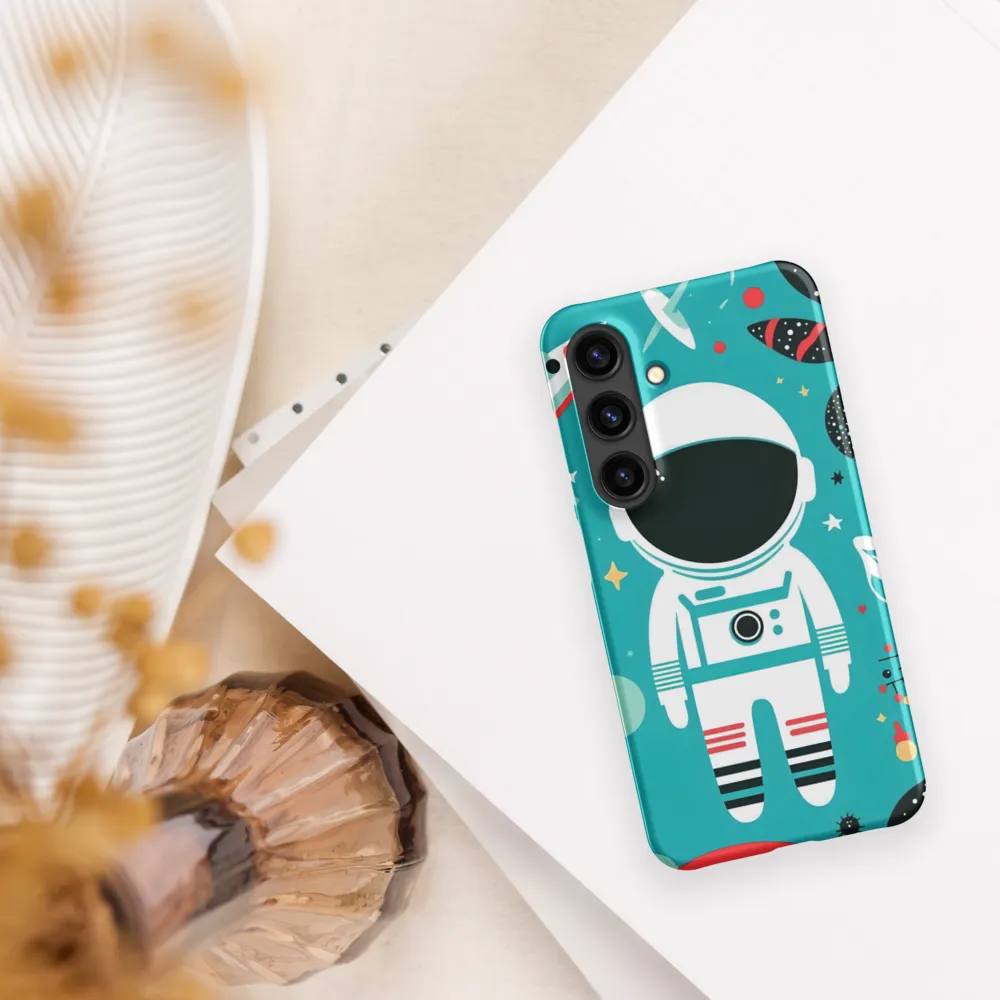 Whimsical Astronaut in Cosmic Wonderland