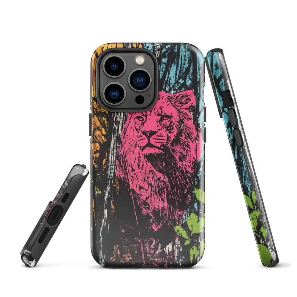 Fierce Vibrance: The Pink Lion