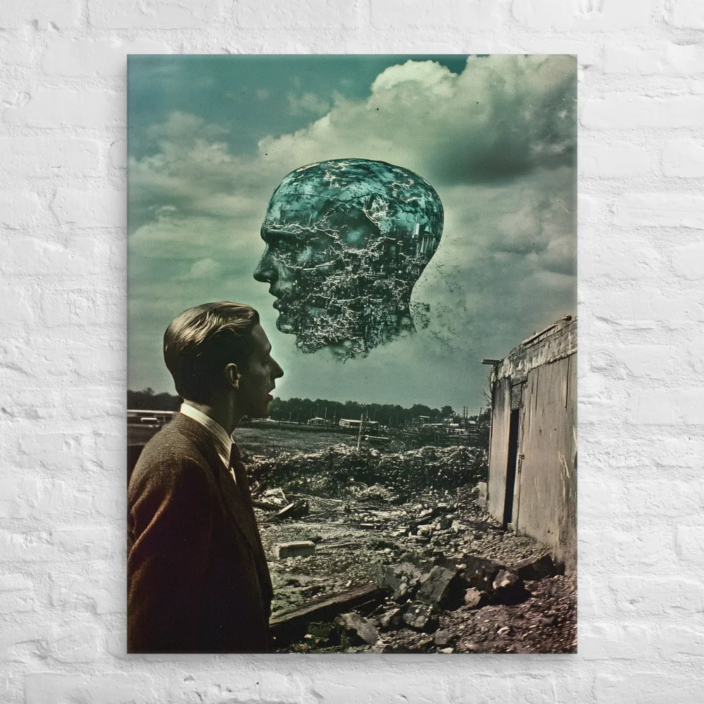 Ethereal Reflections: Identity in a Fragmented World | Canvas | 30″×40″