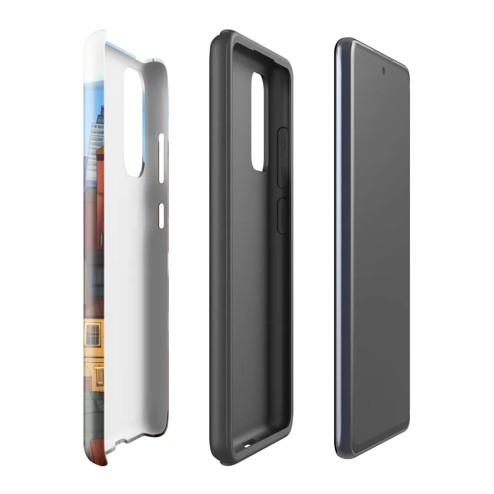 Urban Symphony: A Colorful Cityscape | Phone Case |  S20 FE | Tough Case | Glossy