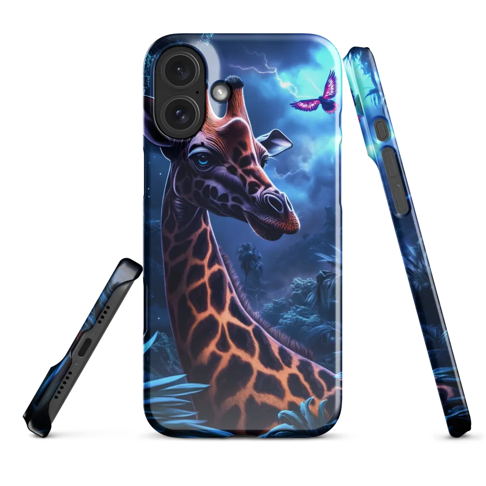 Mystical Giraffe in Twilight Jungle