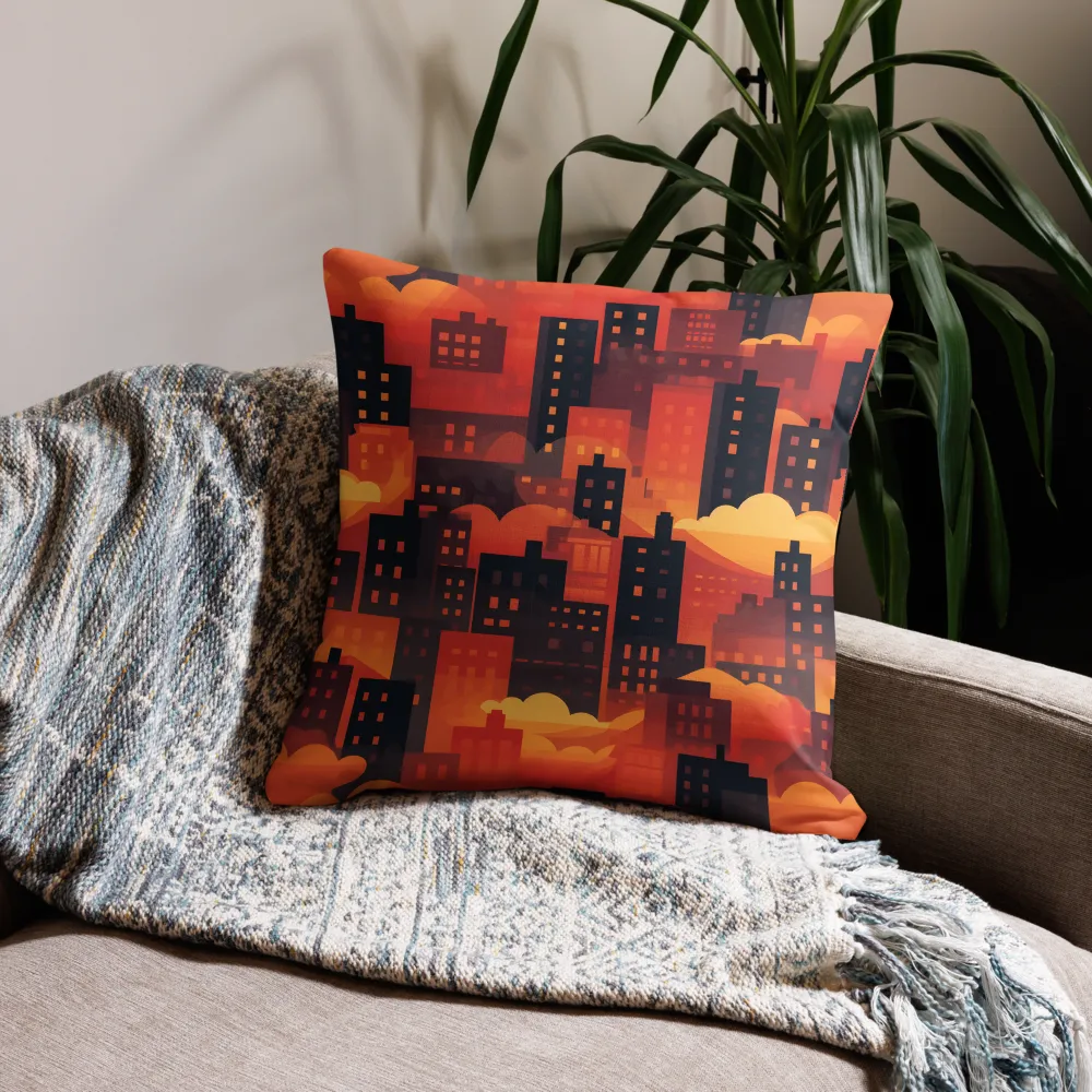 Radiance of the Urban Horizon | Pillow | 22″×22″