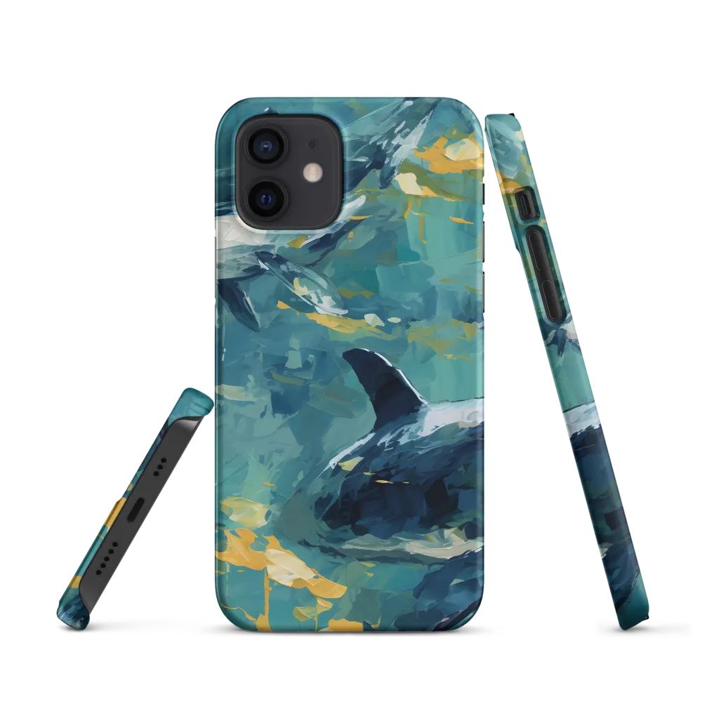 Harmony of the Ocean: Whales in Motion | Phone Case |  12 | Snap Case | Matte
