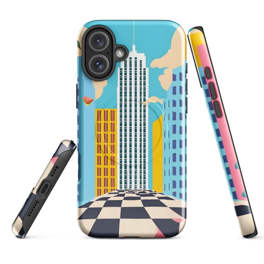 Vibrant Urban Dreamscape | Phone Case |  16 Plus | MagSafe® Tough Case | Glossy