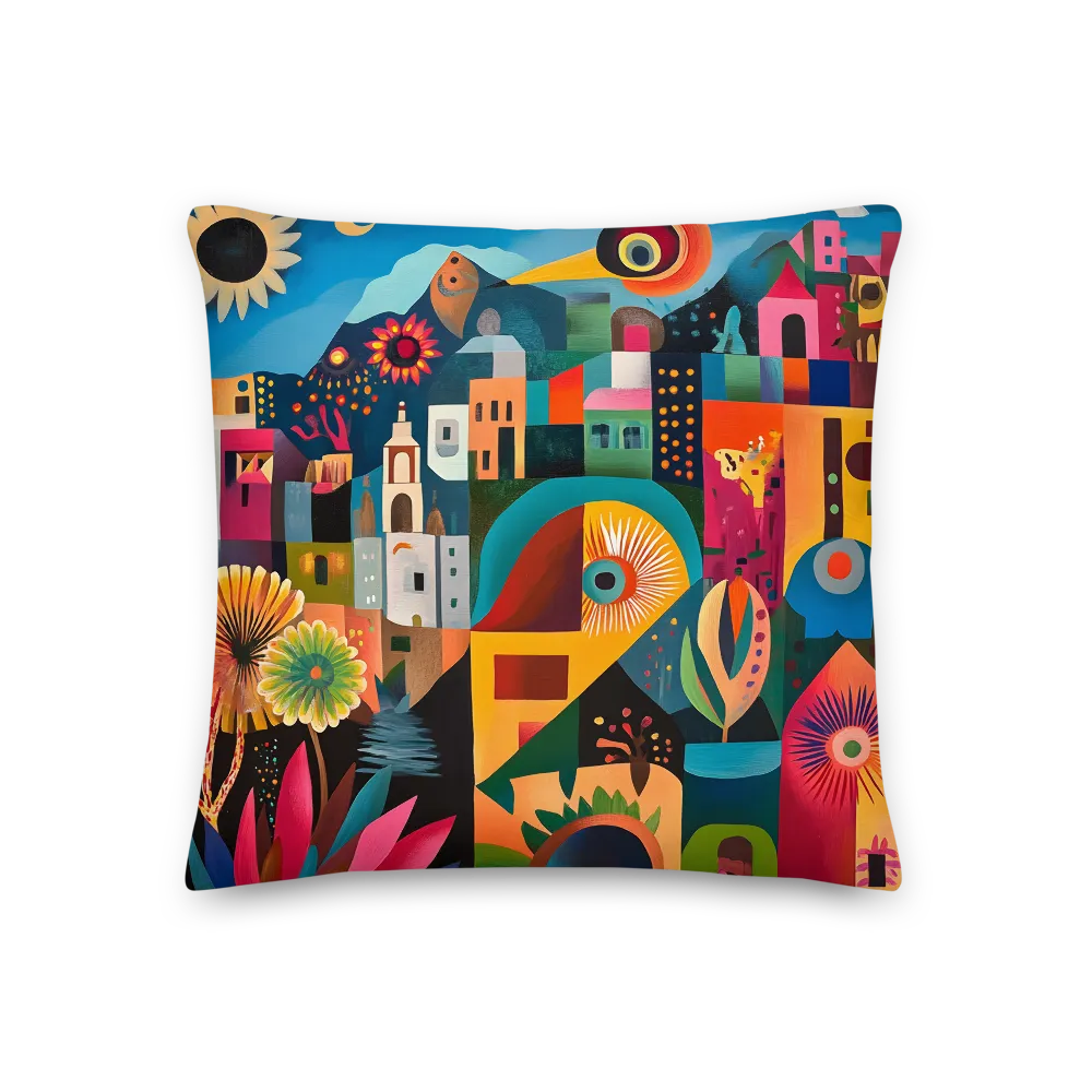 Whimsical Vibrance | Pillow | 18″×18″