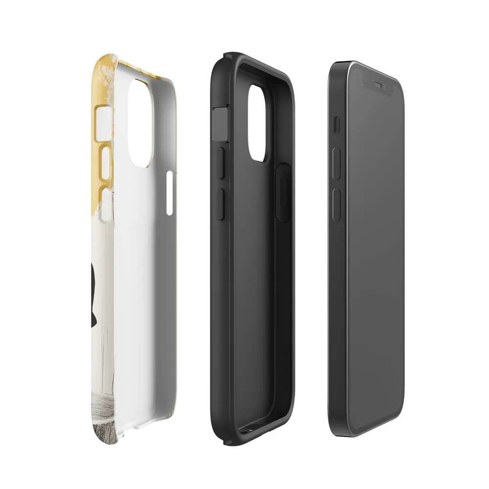 Golden Serenity: A Minimalist Portrait