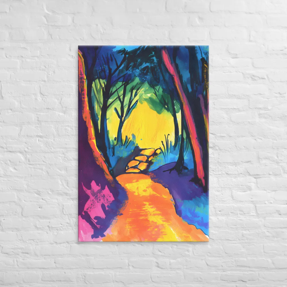 Path Through a Vibrant Forest | Canvas | 32″×48″