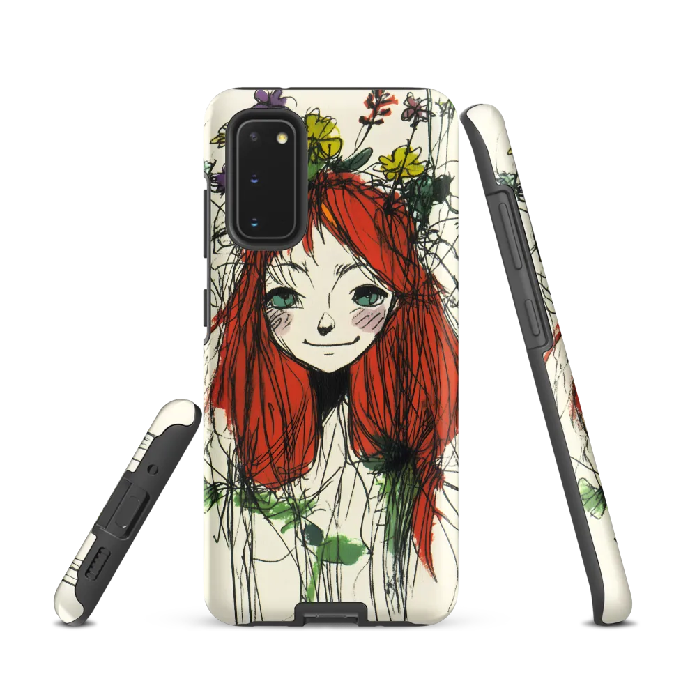 Whimsical Floral Portrait