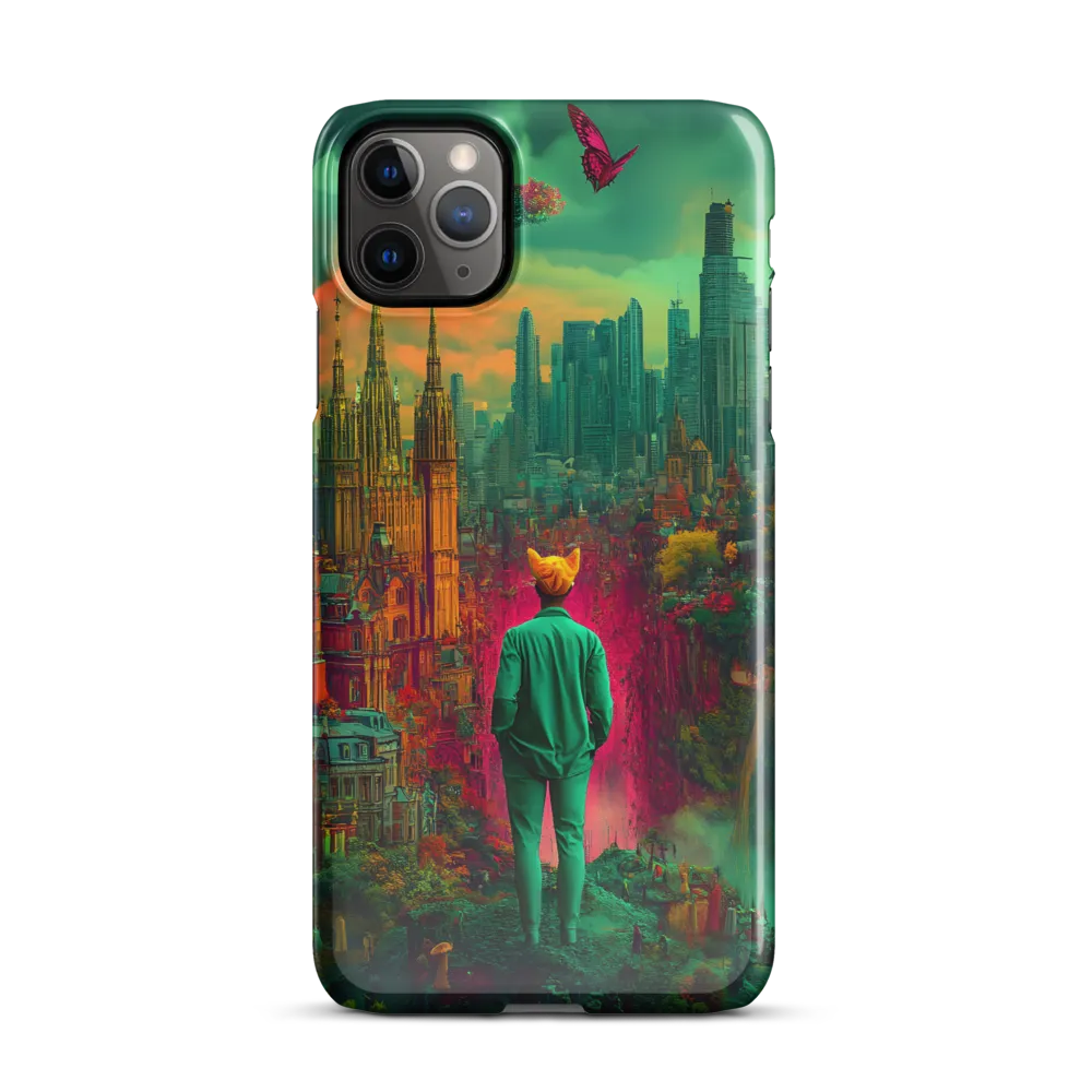 Journey Through a Surreal Cityscape | Phone Case |  11 Pro Max | Snap Case | Glossy