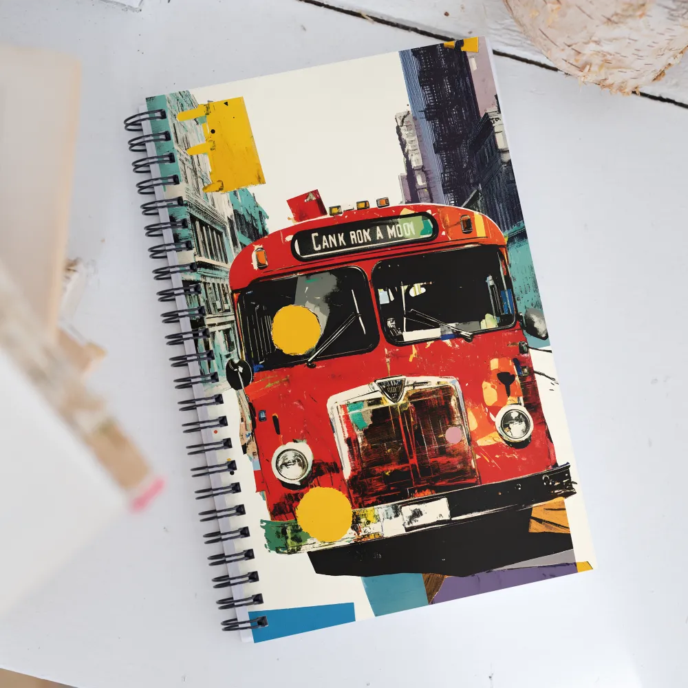 Vibrant City Transit | Spiral Notebook