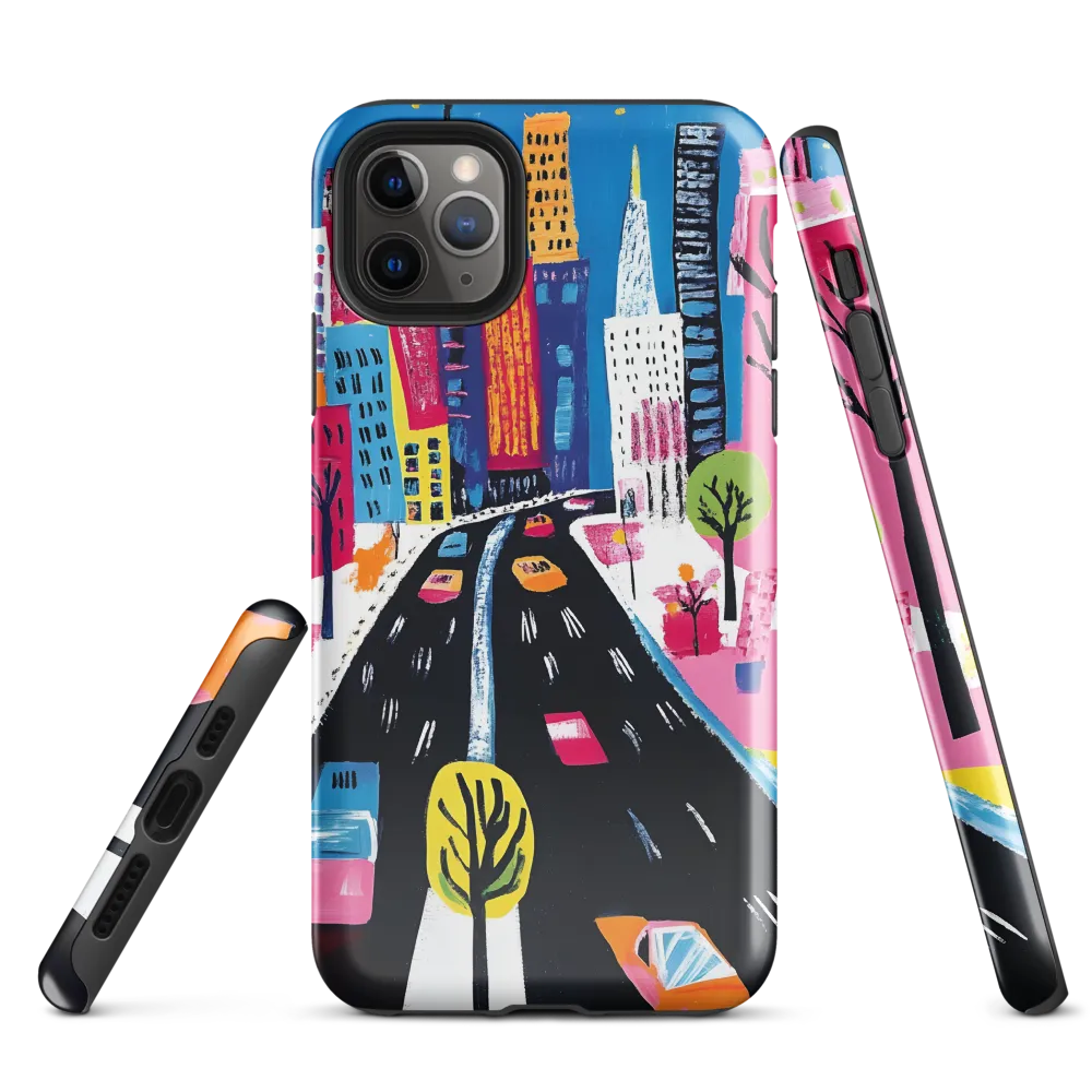 City Dreams in Vibrant Hues | Phone Case |  11 Pro Max | Tough Case | Glossy