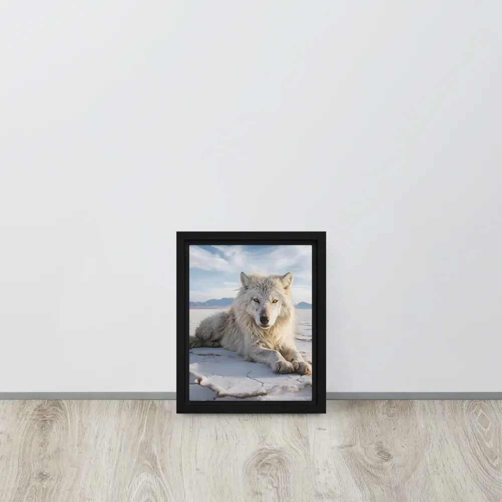 Guardian of the Salt Flats | Canvas with Black Frame | 8″×10″