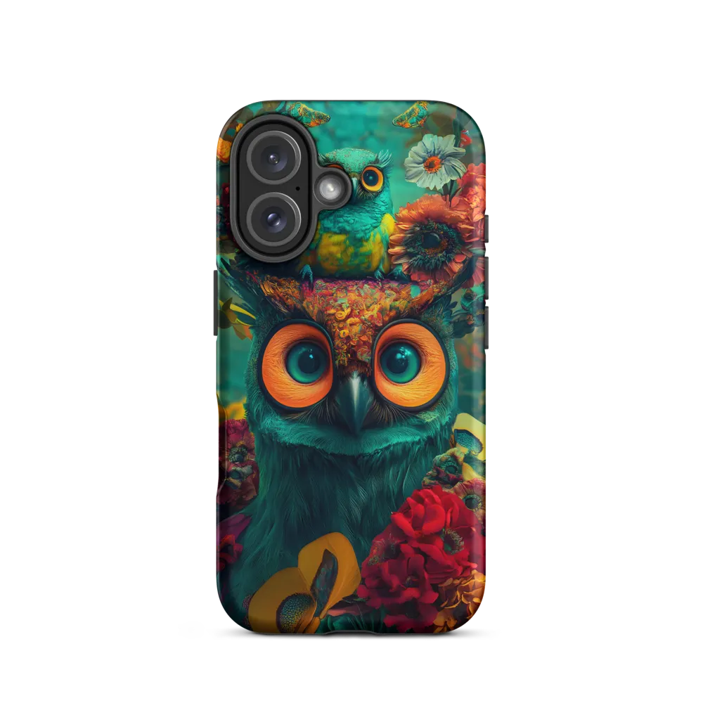 Majestic Harmony: The Floral Owl | Phone Case