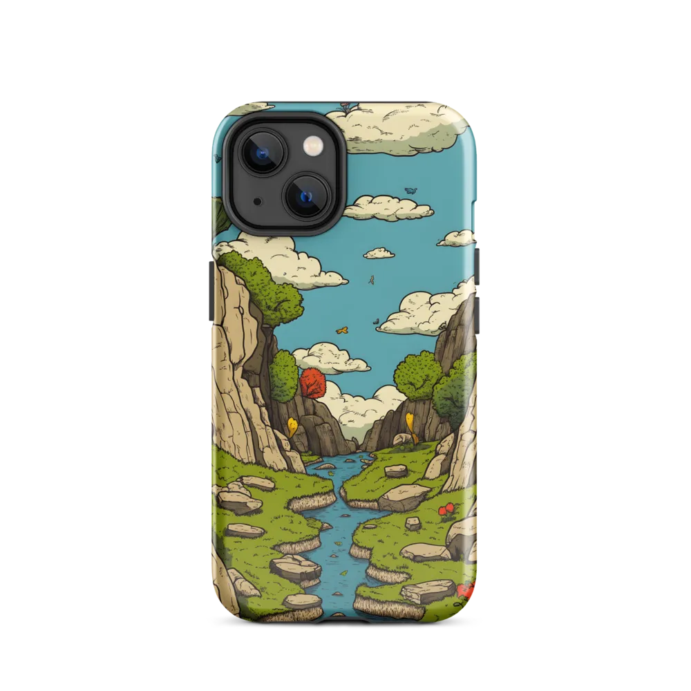 Whimsical Serenity: A Canyon Landscape