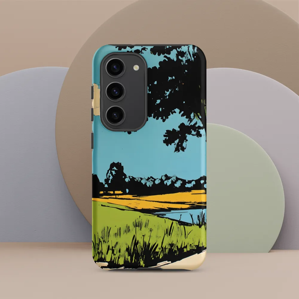 Vibrant Landscape in Pop Art Style