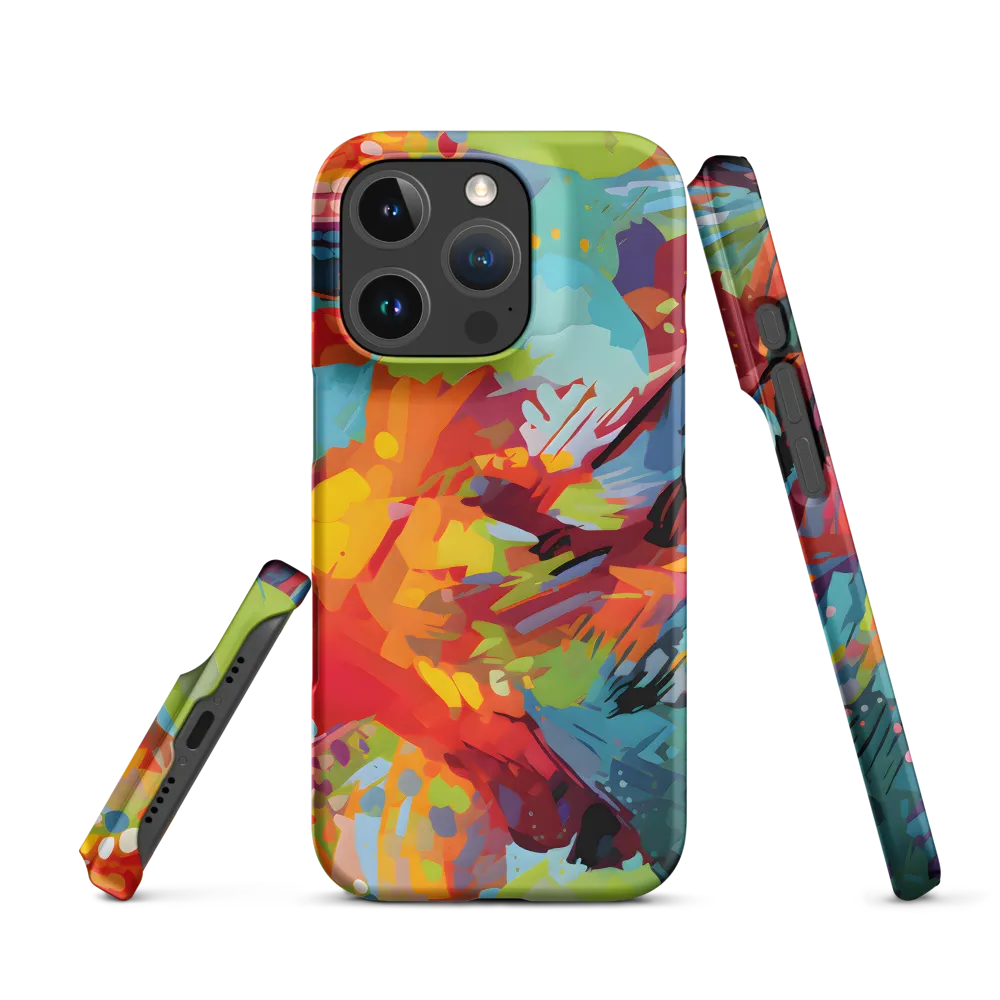 Colorful Lizard: An Abstract Adventure | Phone Case |  16 Pro | Snap Case | Matte