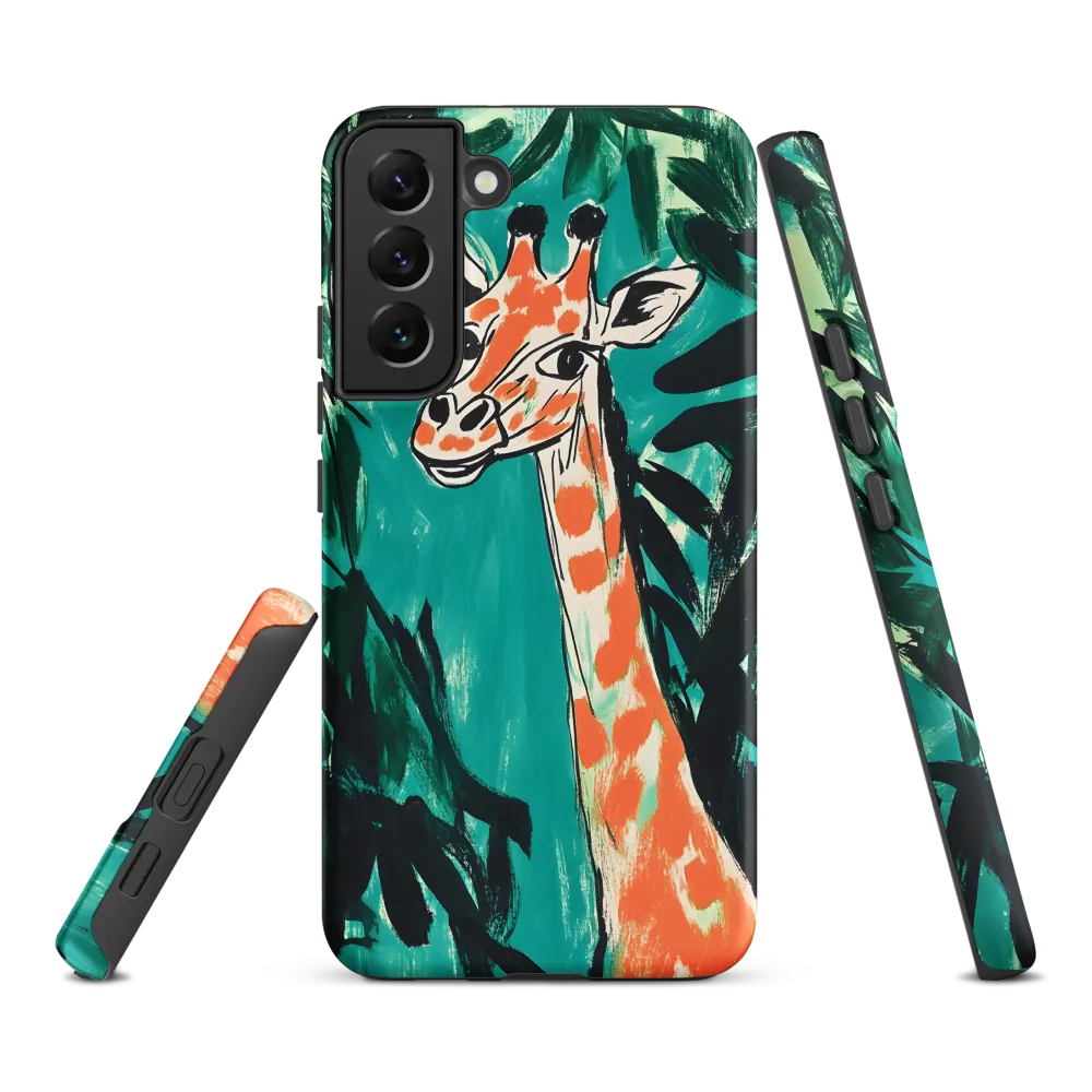 Curious Giraffe in Lush Greenery | Phone Case |  S22 Plus | Tough Case | Matte