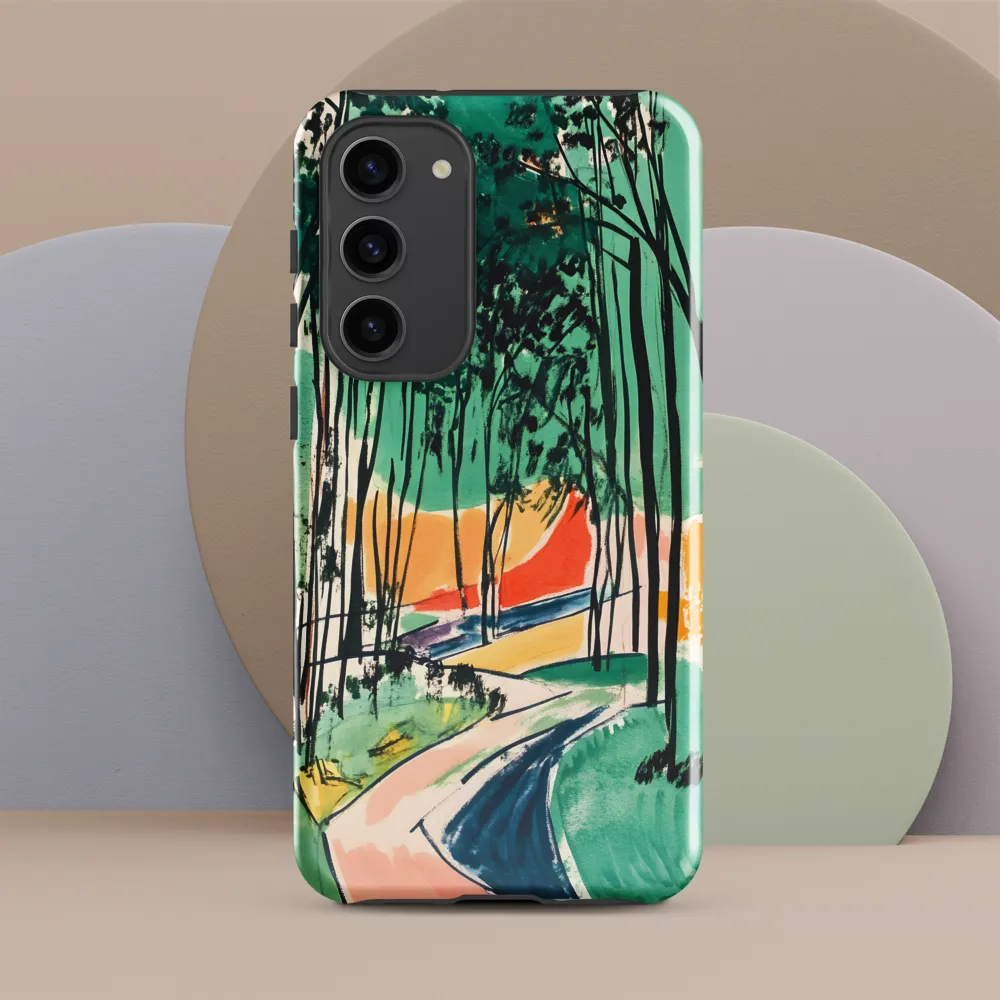 Winding Path Through the Forest | Phone Case |  S23 Plus | Tough Case | Glossy