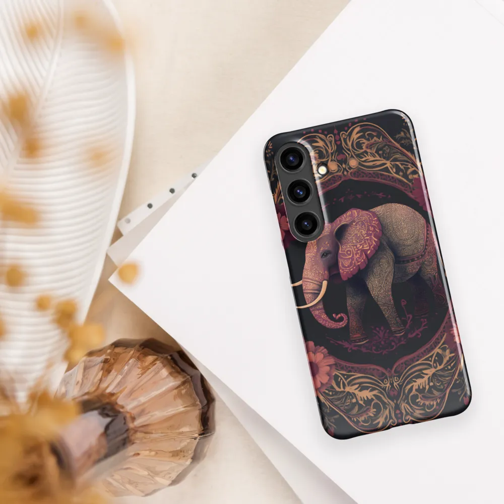 Regal Reverie: The Ornate Elephant | Phone Case |  S24 Plus | Snap Case | Glossy