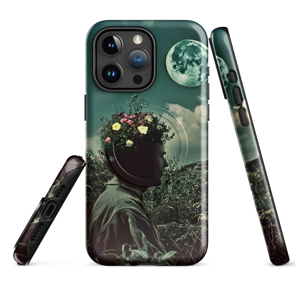 Moonlit Blossom | Phone Case |  15 Pro Max | MagSafe® Tough Case | Glossy