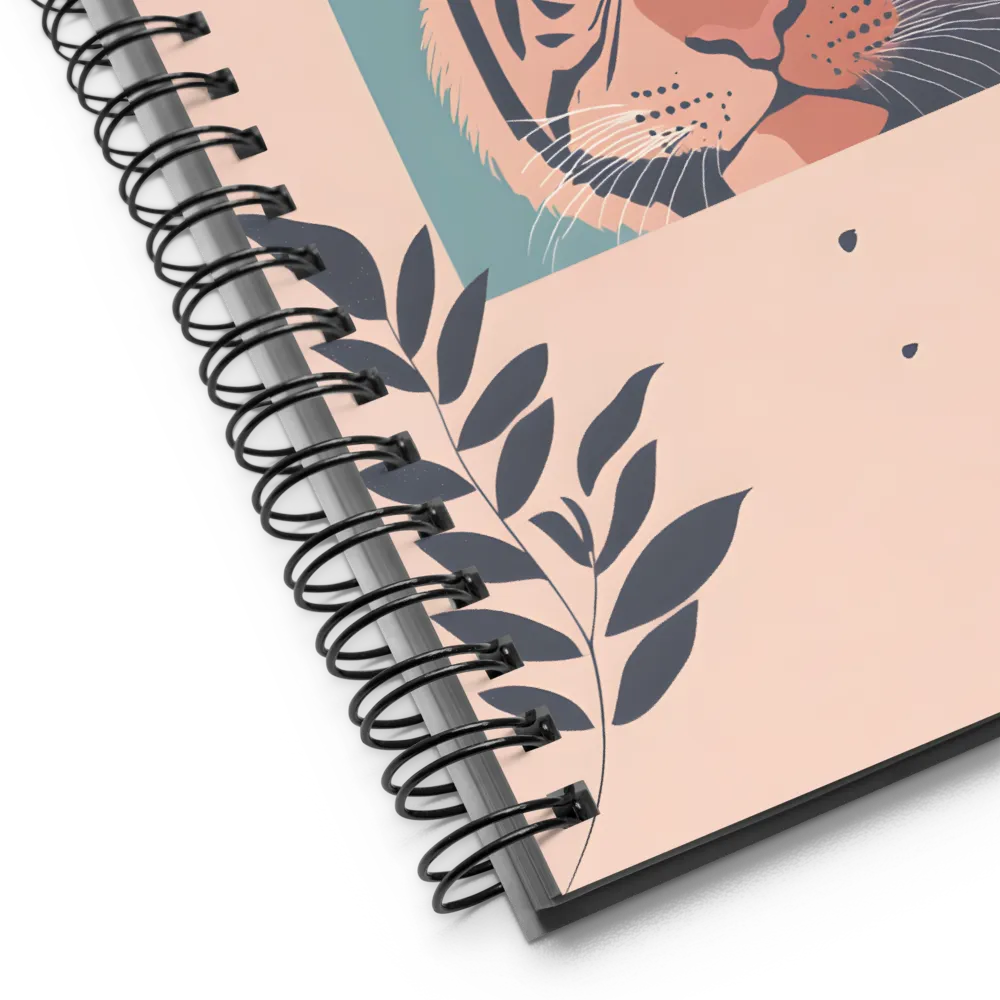 Whispers of the Wild: A Tiger's Gaze | Spiral Notebook