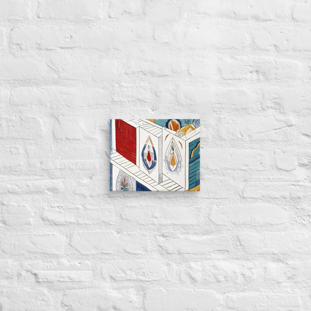Symphony of Geometric Harmony | Canvas | 8″×10″