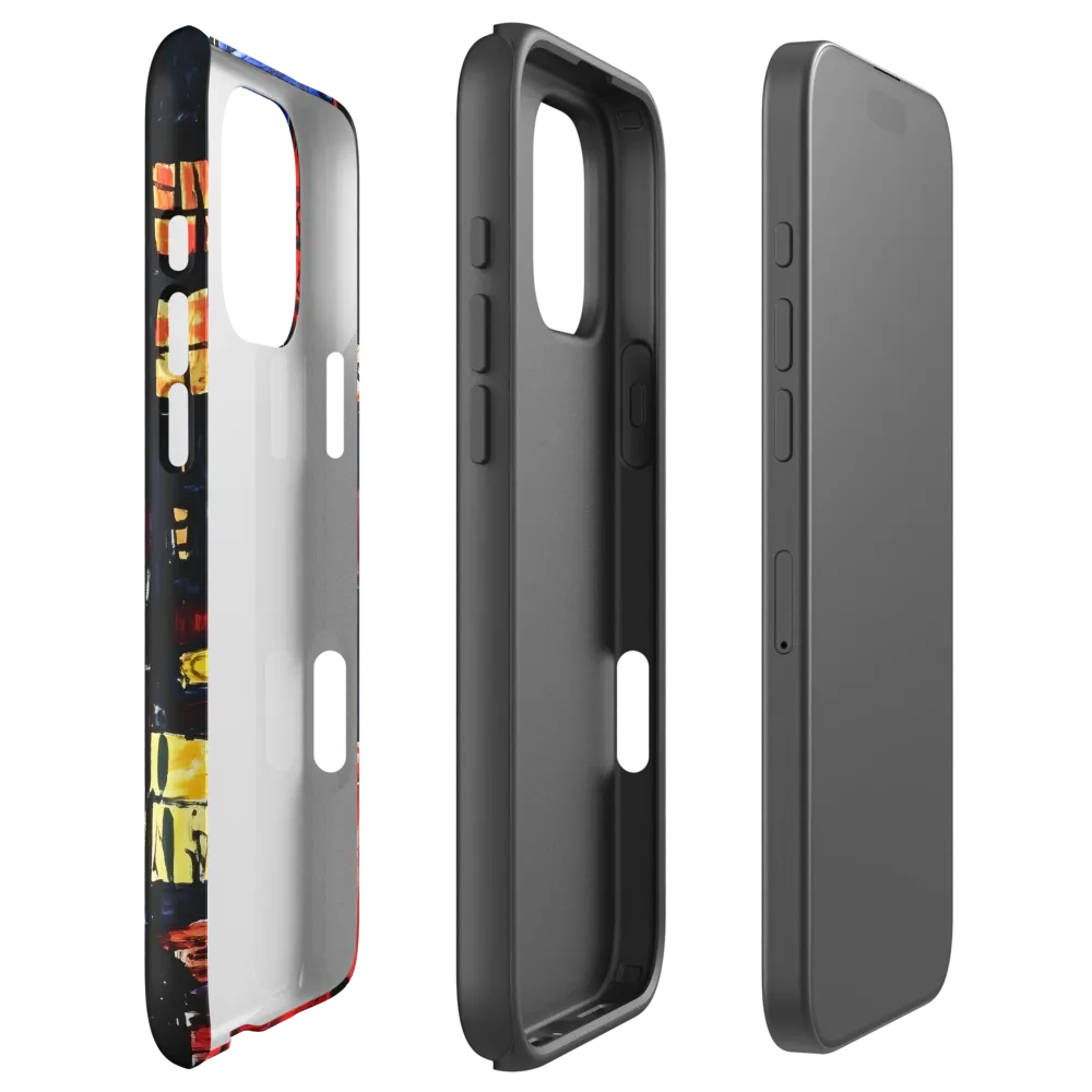 Urban Nightscape: A Journey Through Neon Lights | Phone Case |  16 Pro Max | Tough Case | Matte