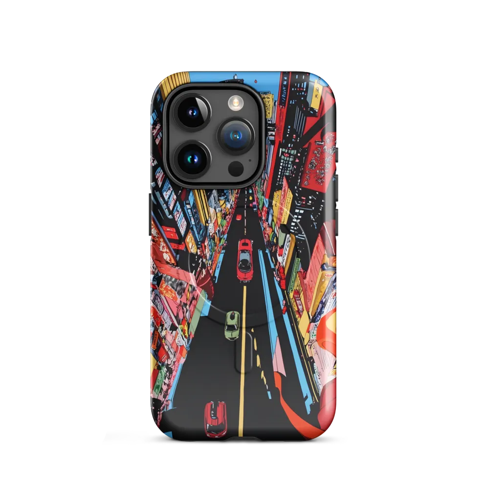 Urban Symphony: A Bird's-Eye View of Life | Phone Case |  15 Pro | MagSafe® Tough Case | Glossy