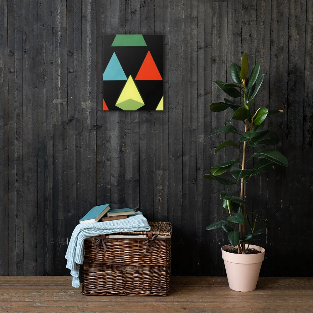 Geometric Harmony in Color | Canvas | 16″×20″