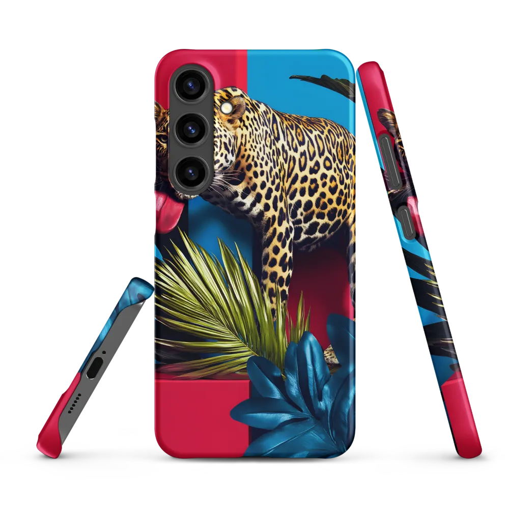 Playful Leopard in Vibrant Paradise