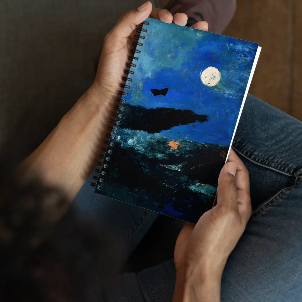 Moonlit Serenity | Spiral Notebook