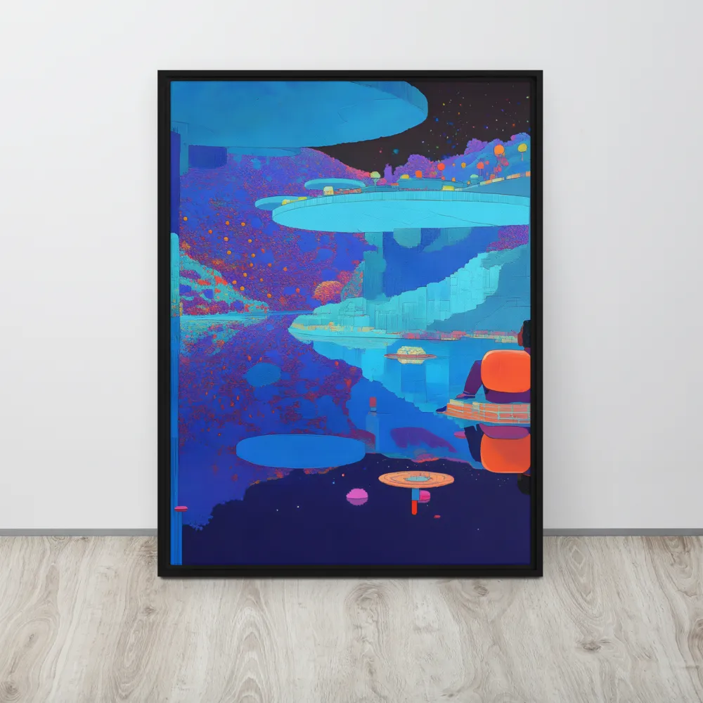 Reflections of Serenity | Canvas with Black Frame | 24″×32″