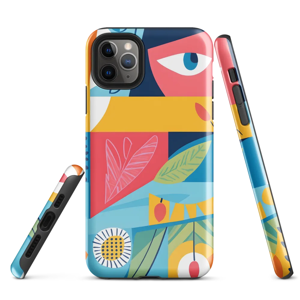 Vibrant Geometric Visage | Phone Case |  11 Pro Max | Tough Case | Glossy