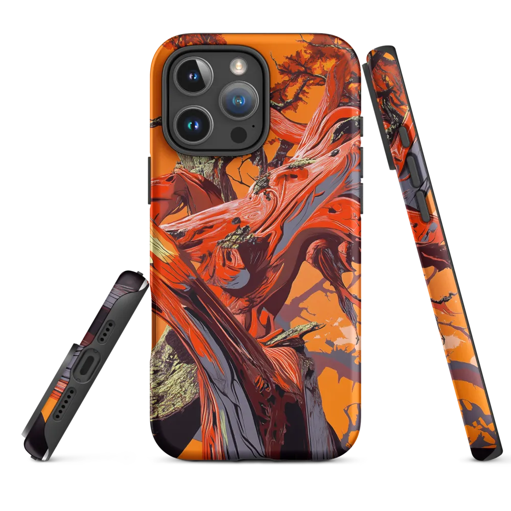 Life in Motion: An Abstract Tree | Phone Case |  16 Pro Max | Tough Case | Matte