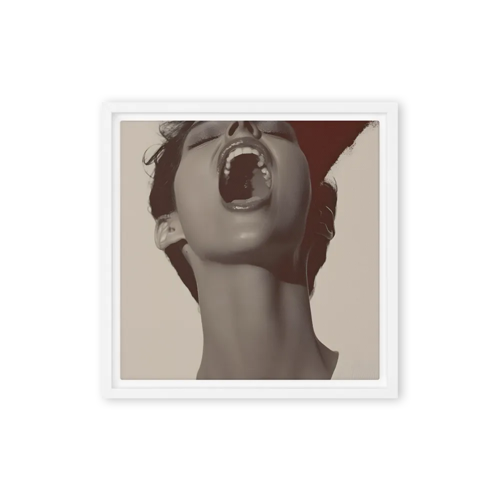 Echoes of Emotion | Canvas with White Frame | 12″×12″