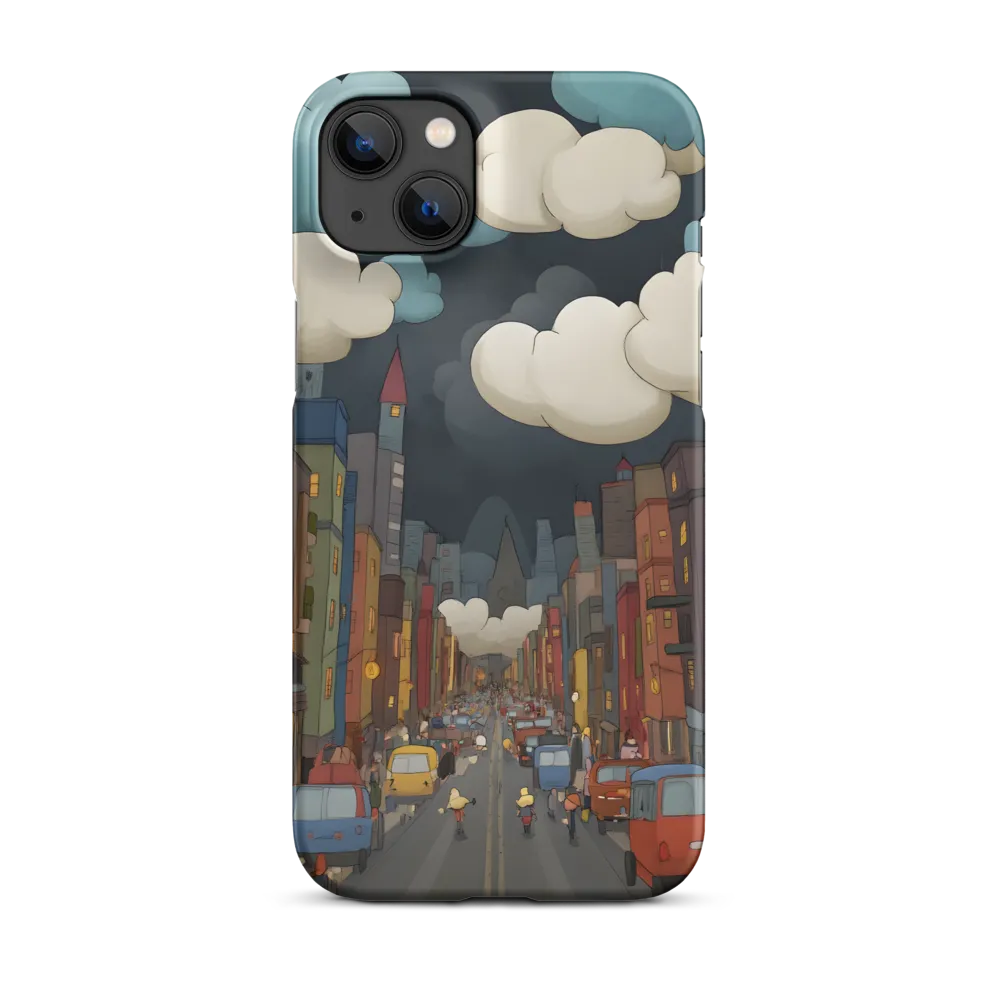 Urban Symphony: A City Awakens at Dusk | Phone Case |  14 Plus | Snap Case | Matte