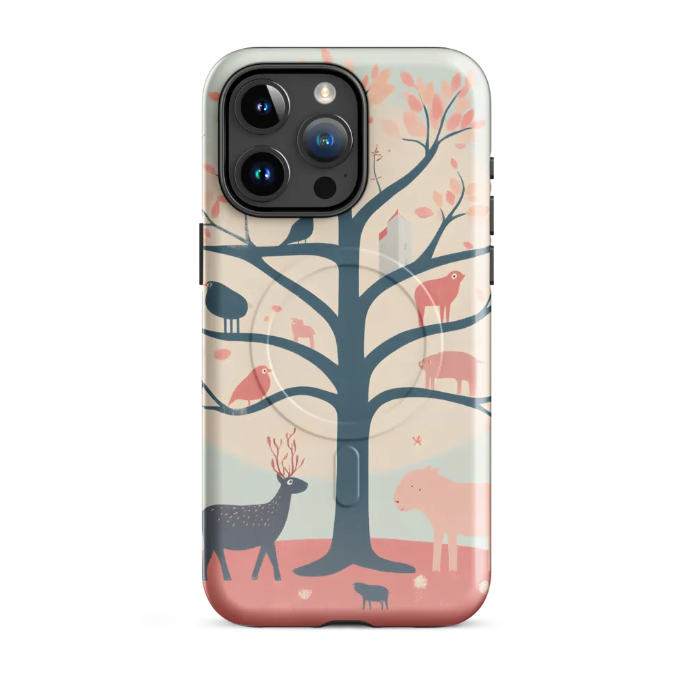 Whimsical Tree with Playful Creatures