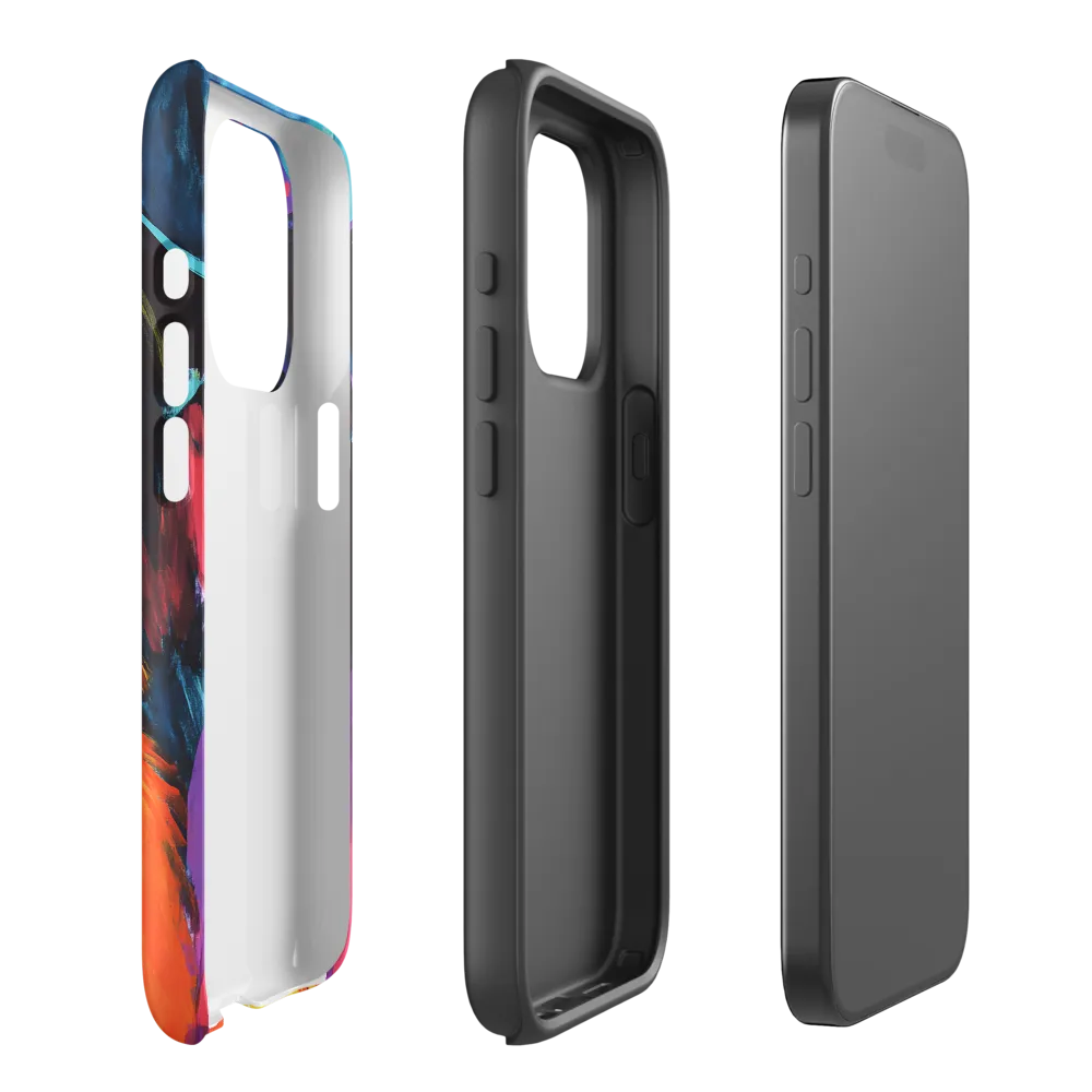 Vibrant Companions: An Expression of Canine Spirit | Phone Case |  15 Pro | Tough Case | Matte